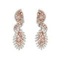 Various Shapes Pink Diamond Earrings