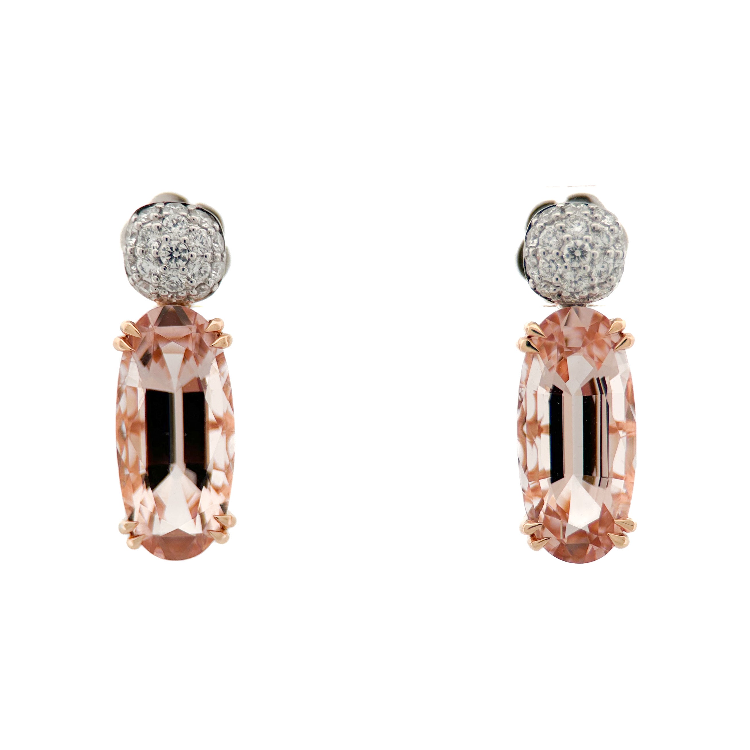 Morganite Drop Earrings