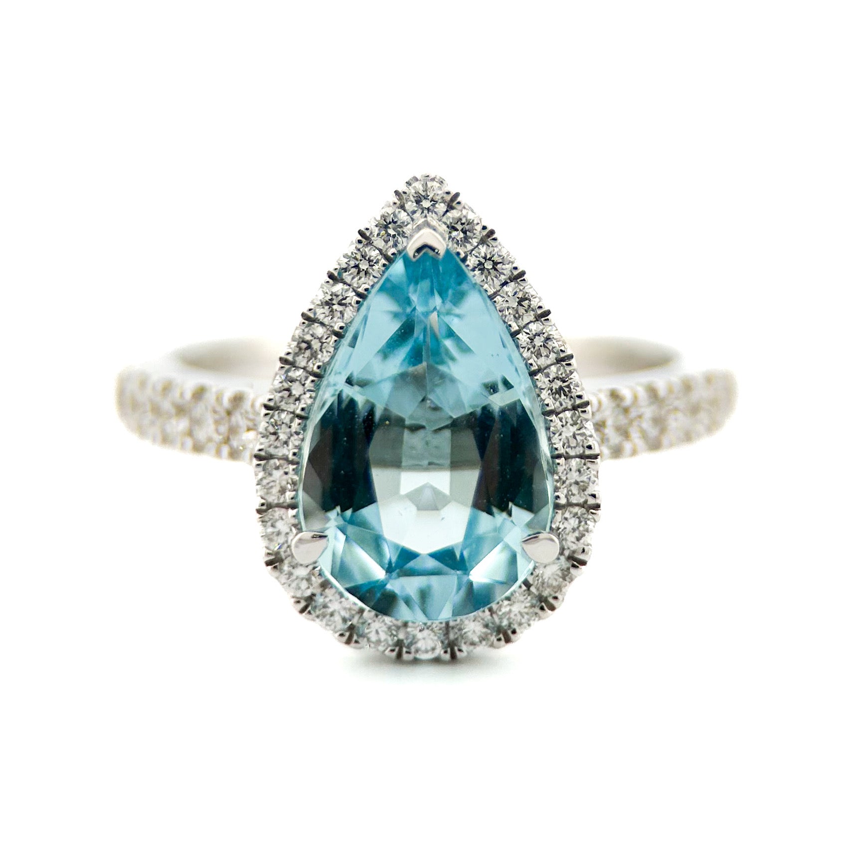 Pear Aqua Ring