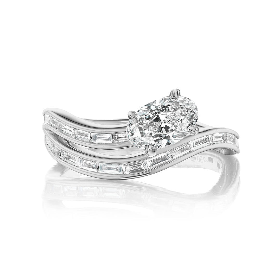 Oval Baguette Diamond Ring