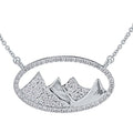 Mountain Oval Necklace