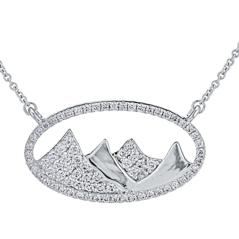 Mountain Oval Necklace