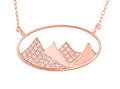 Mountain Oval Necklace