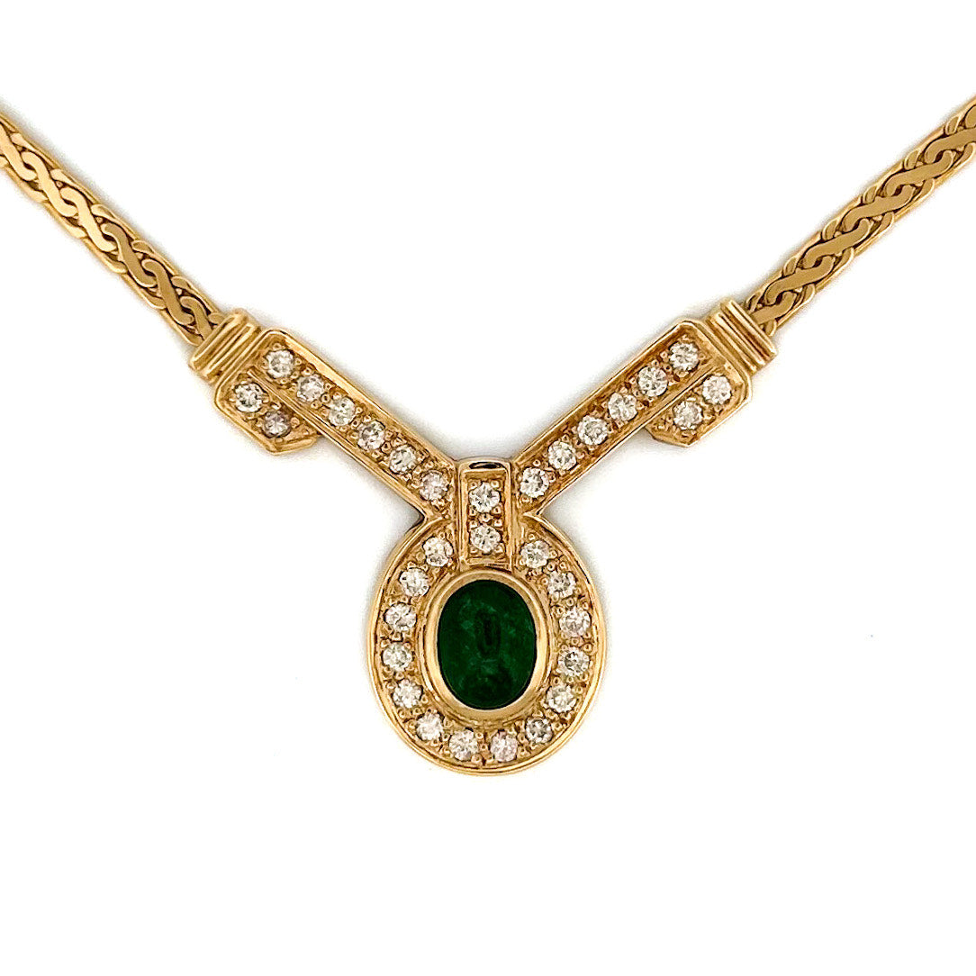 Cabochon Emerald