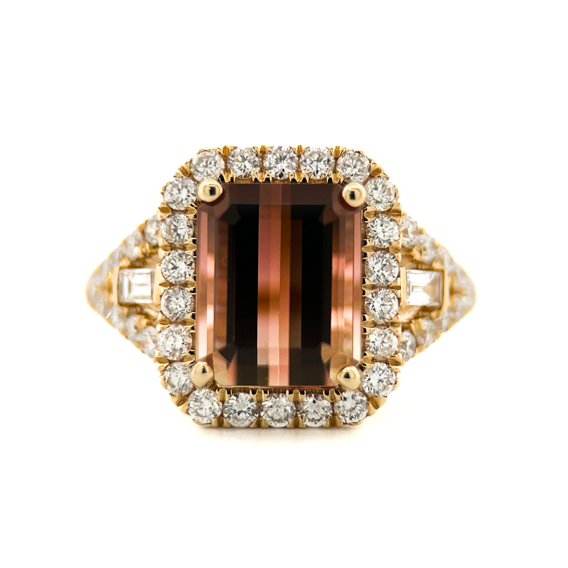 Emerald Pink Tourmaline Ring