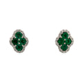 Emerald Clover Earrings