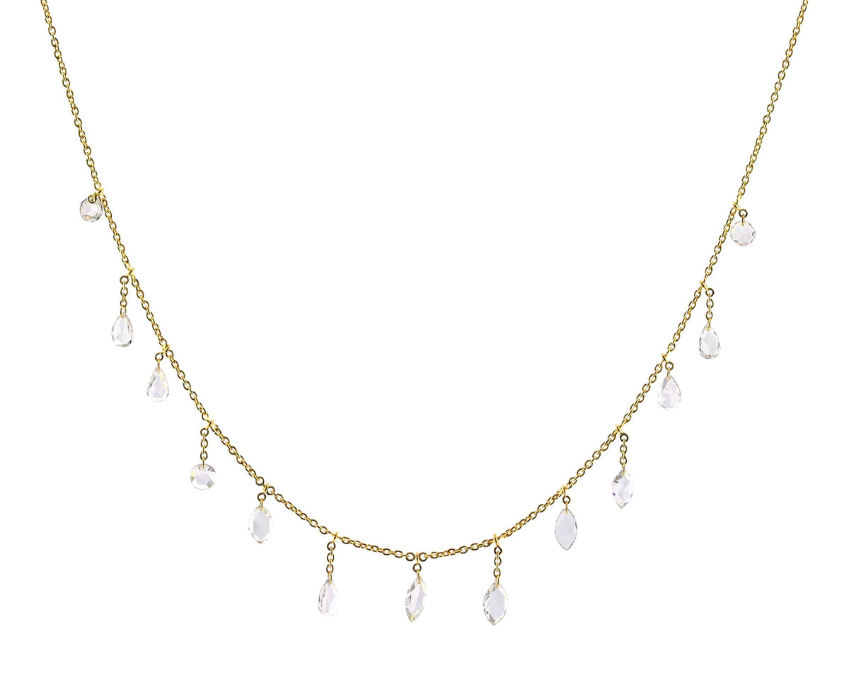 Rose Cut Diamond Necklace