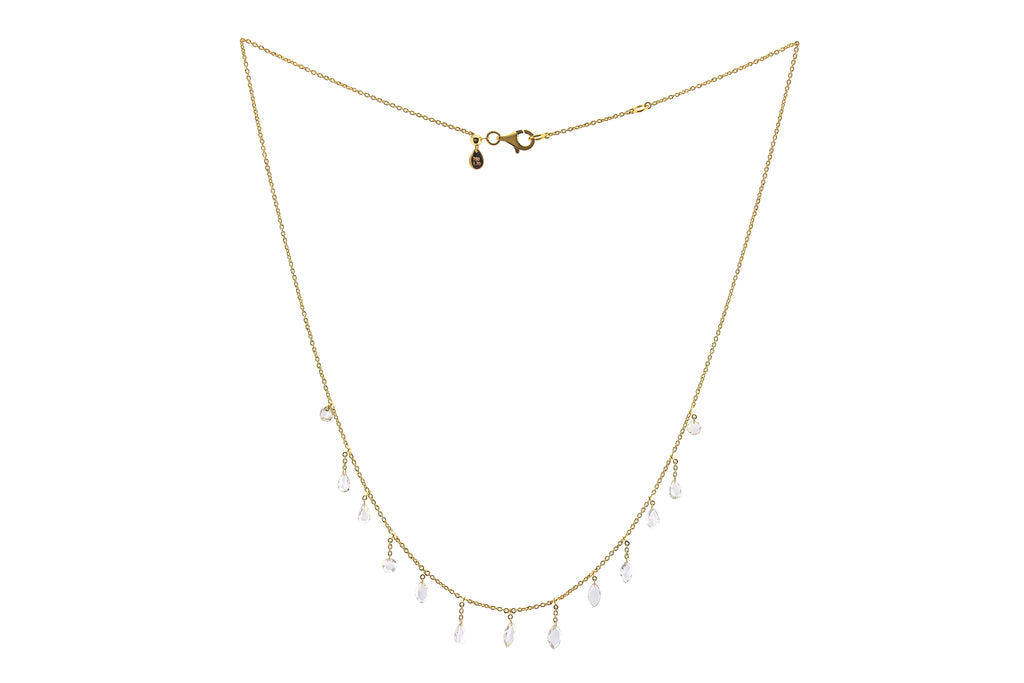 Rose Cut Diamond Necklace
