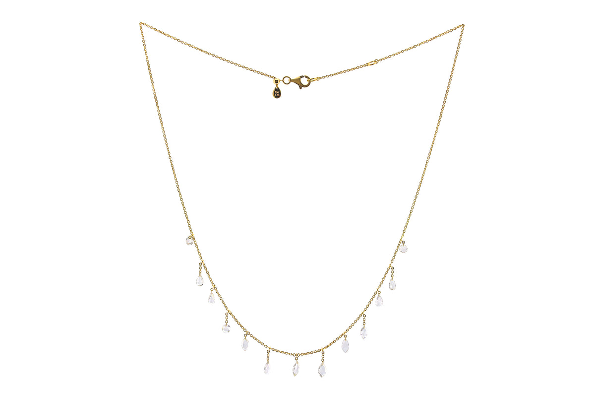 Rose Cut Diamond Necklace