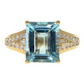 Emerald Aquamarine Ring