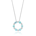 Circle Paraiba Necklace