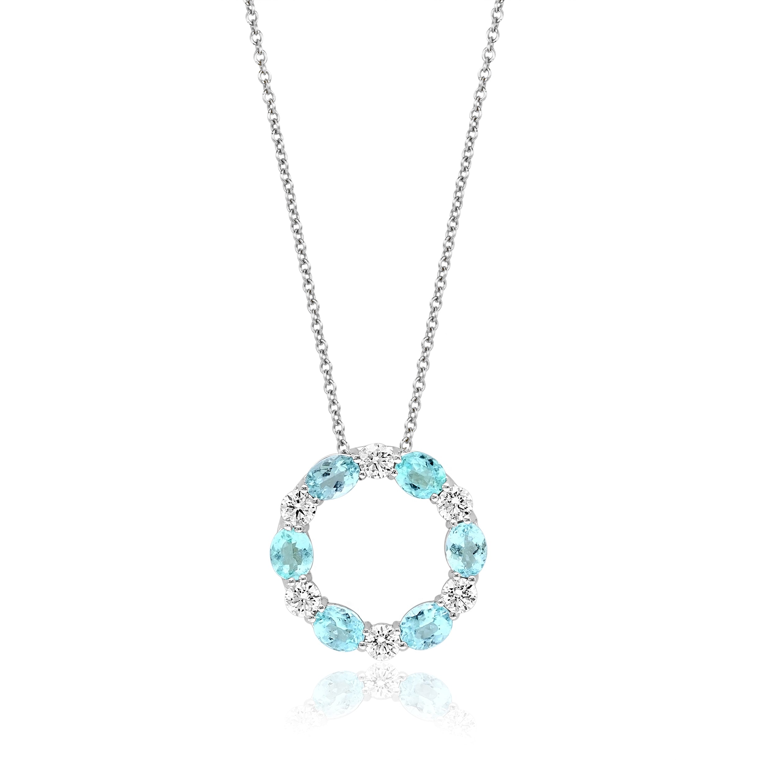 Circle Paraiba Necklace