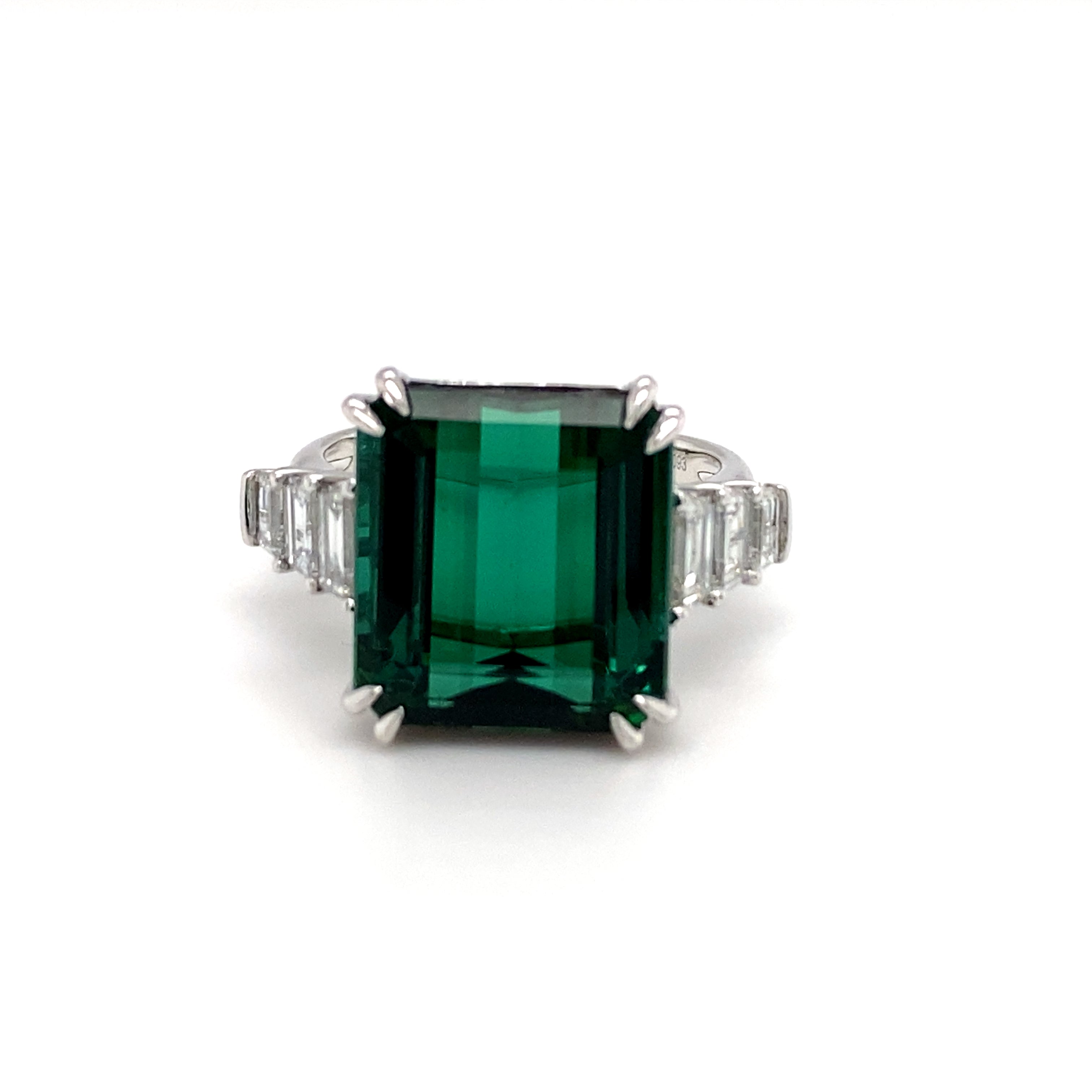 Indicolite Blue Green Tourmaline Ring