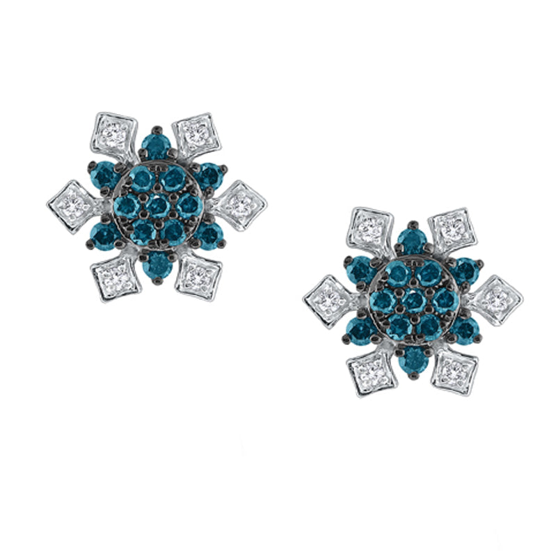 Star Snowflake Cluster Stud Earrings