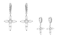 Huggie Cross Earrings