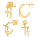 Earring Gold Designer