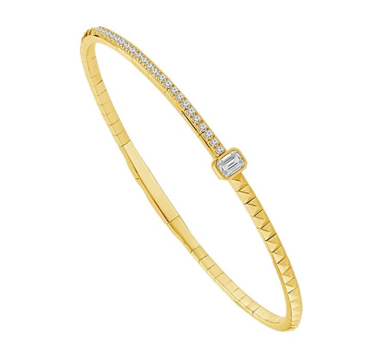 Emerald Cut Diamond Bracelet