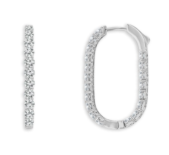 Squoval Hoop Earring