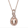 Oval Morganite Necklace