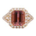 Emerald Pink Tourmaline Ring