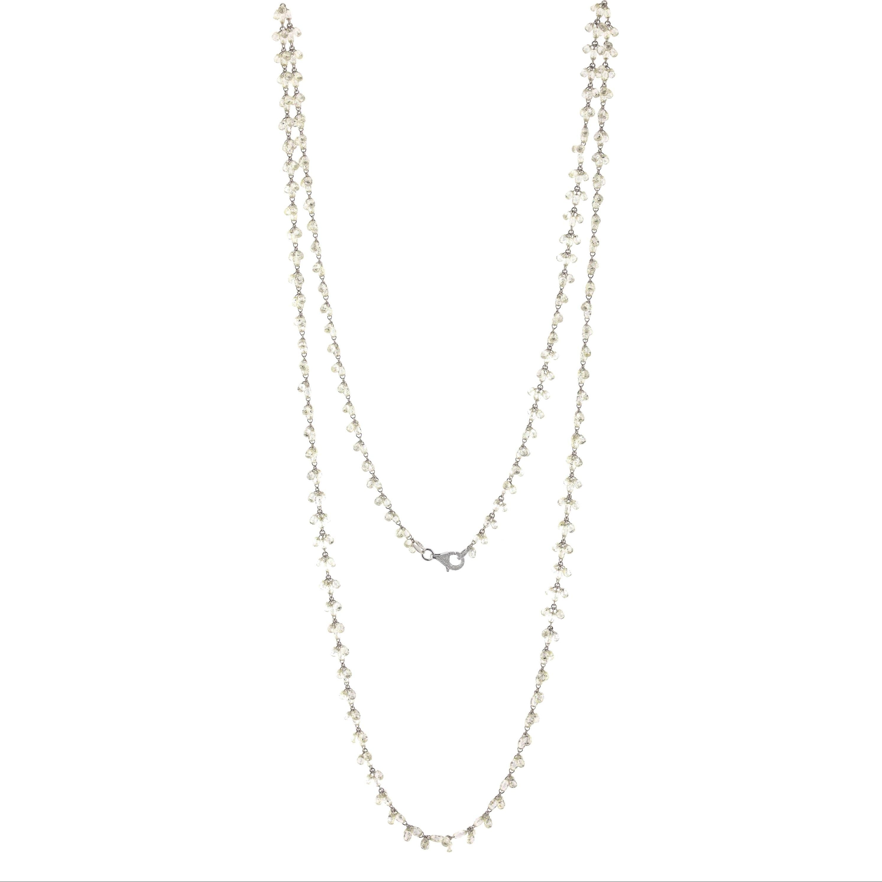 Briolette Diamonds Necklace