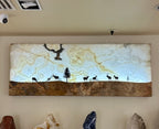 Running Horse Onyx Wall Panel