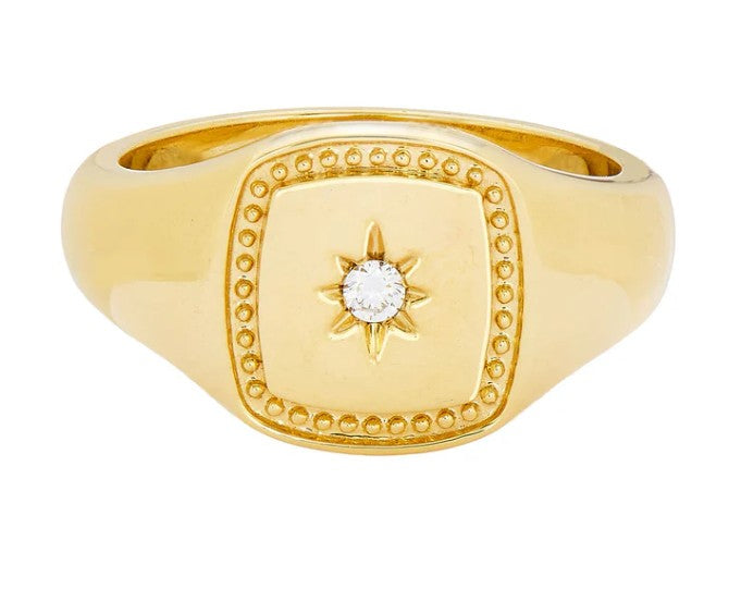 Cushion Signet Ring