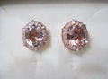 Oval Morganite Earrings