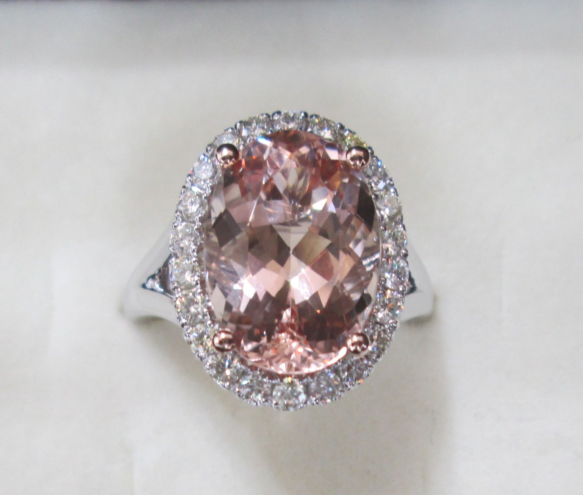 Oval Morganite Ring