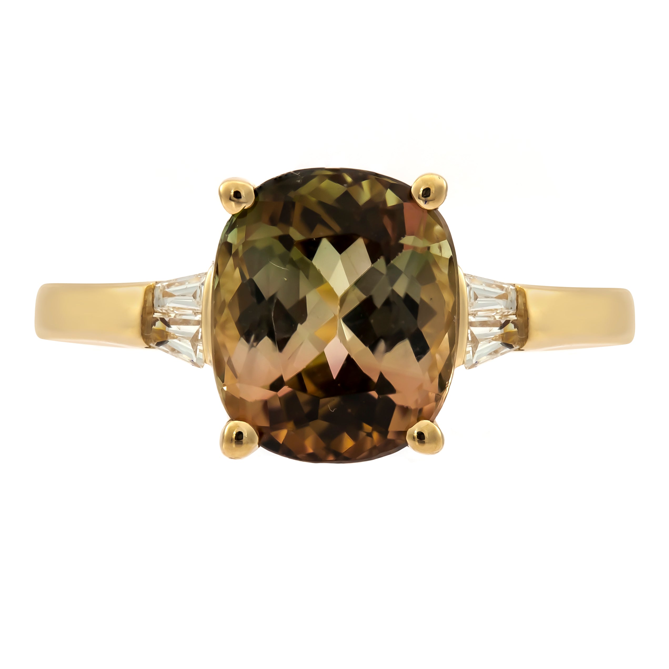 Oval Brown Tourmaline Ring