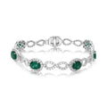 Oval Zambian Emerald Bracelet