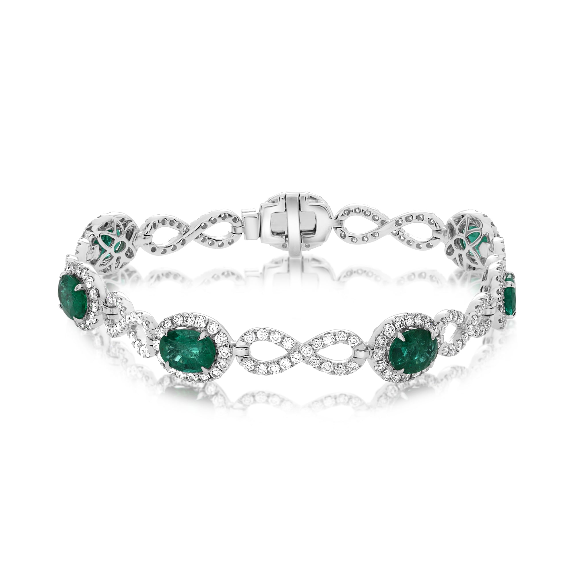 Oval Zambian Emerald Bracelet