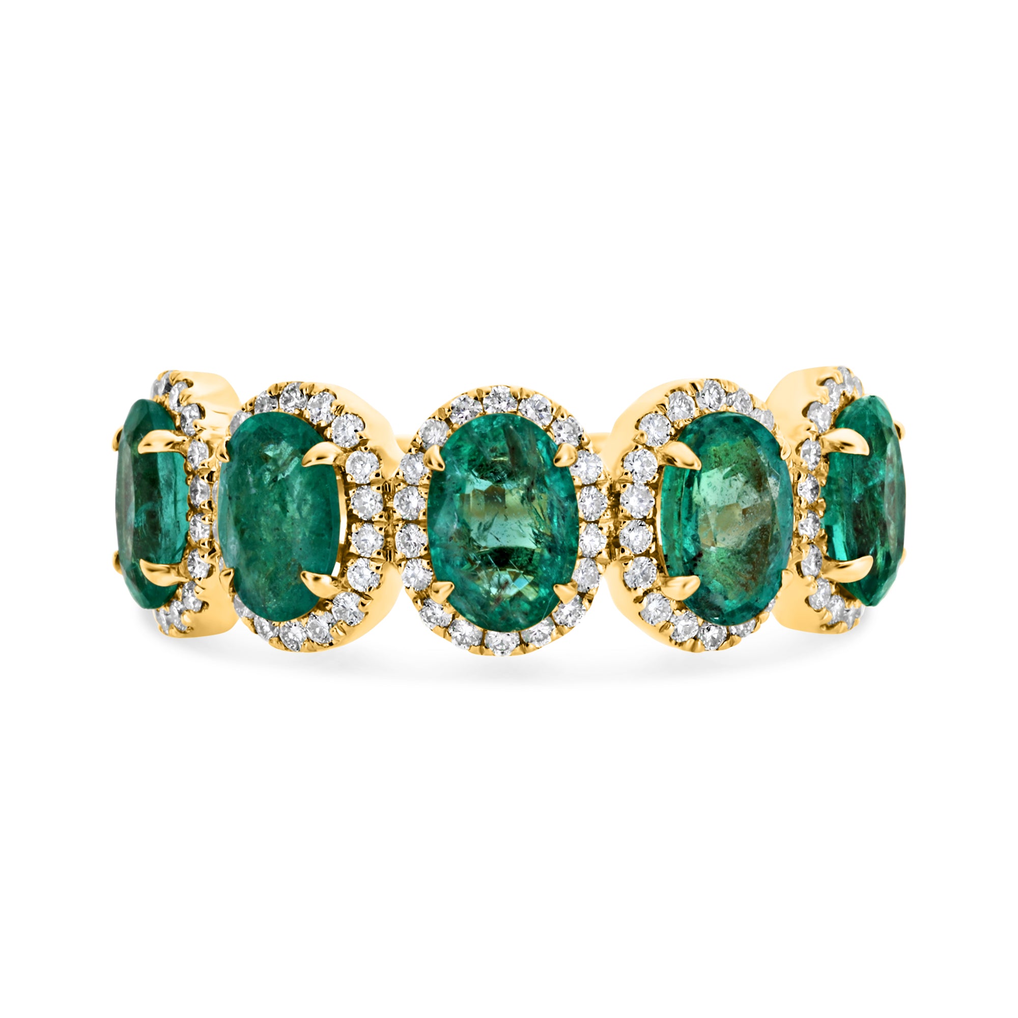 Natural Zambian Oval Emerald Ring