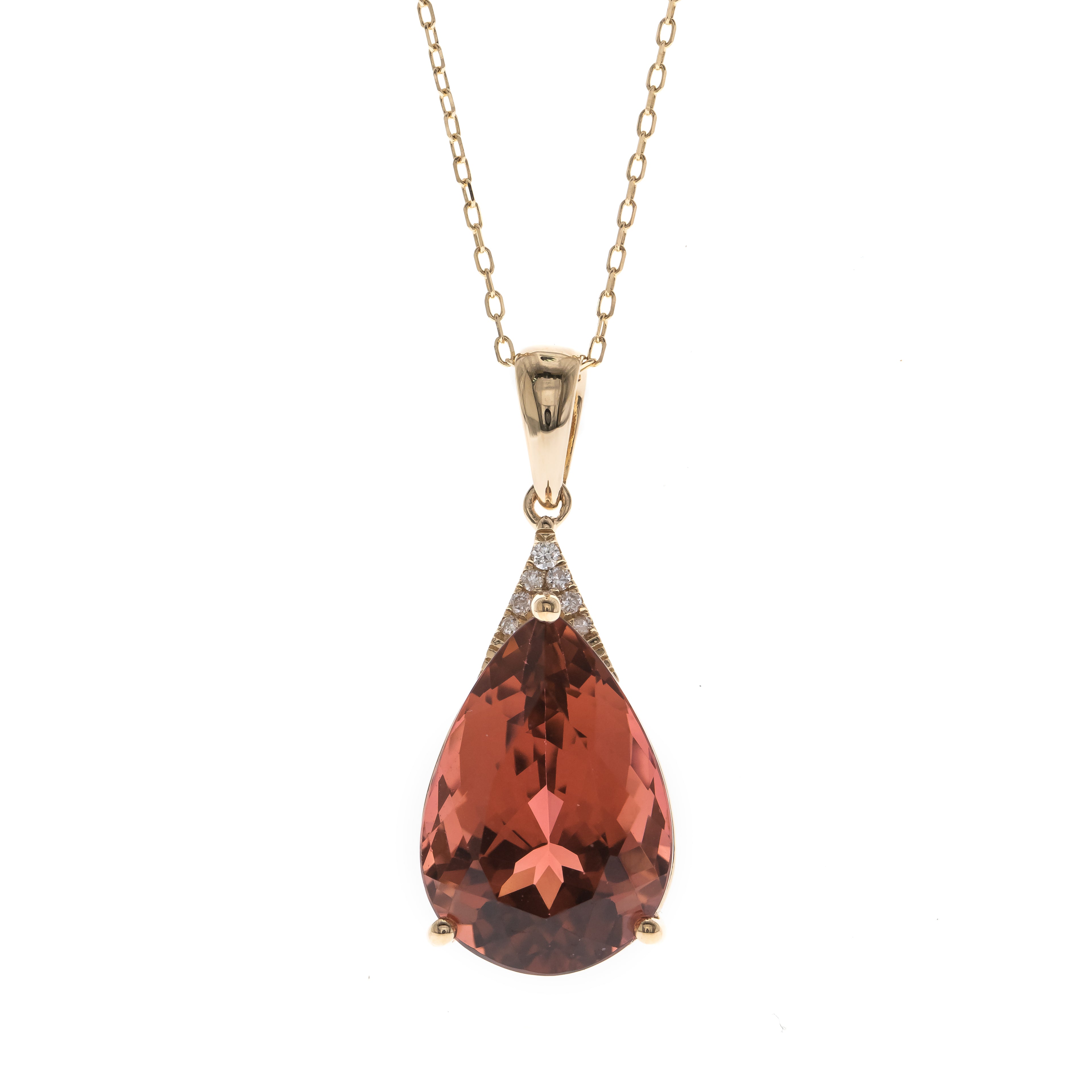 Pear Tourmaline Necklace
