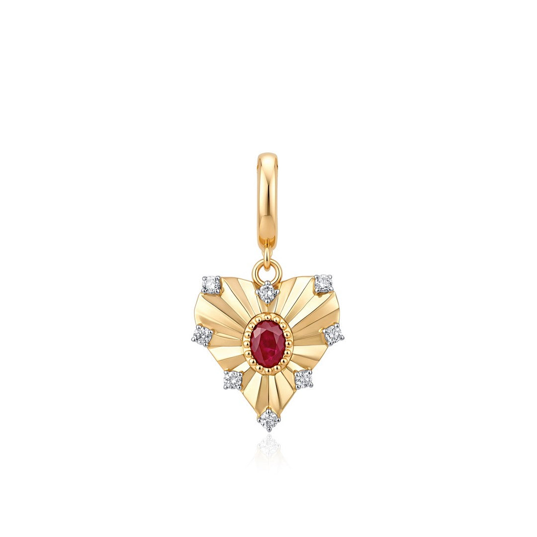 Radiating Heart Pendant