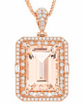 Emerald Morganite Necklace