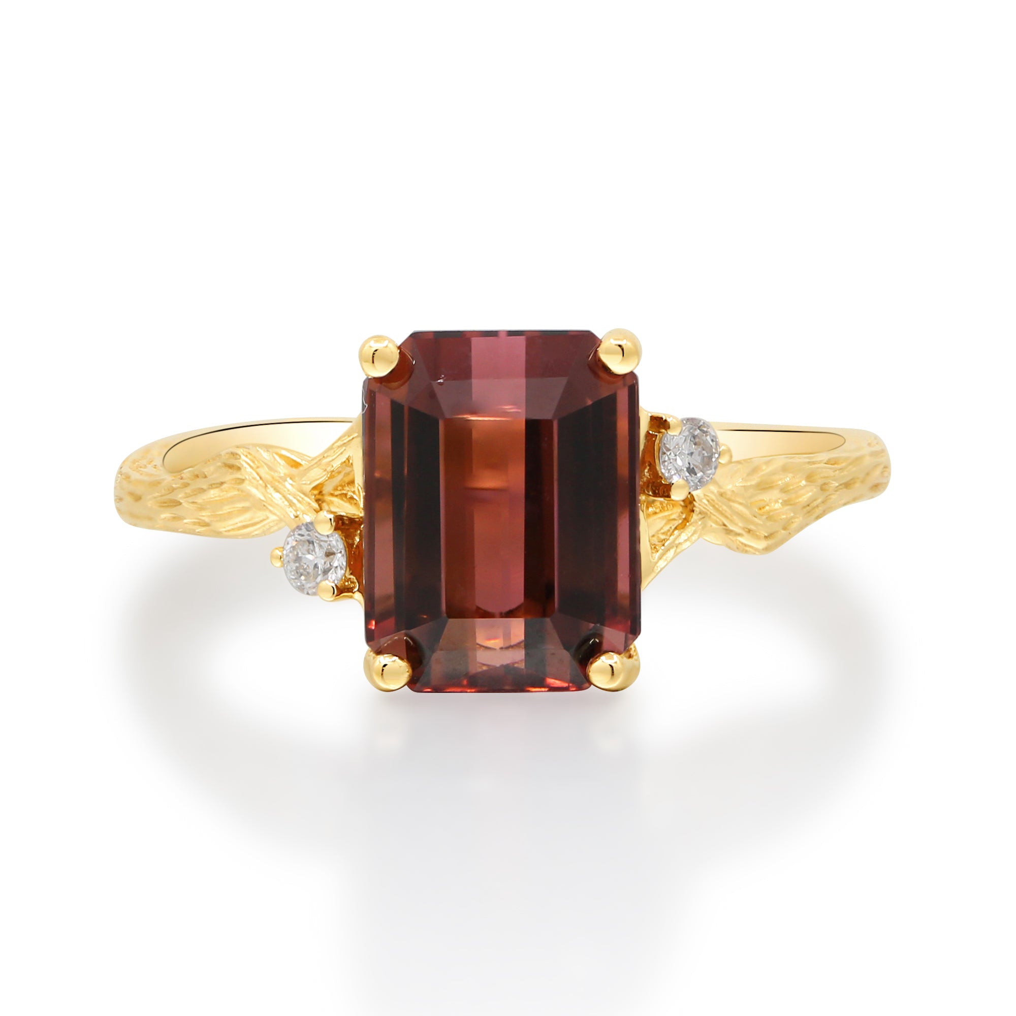 Emerald Pink Tourmaline Ring