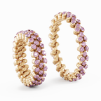 Pink Sapphire Multi-Size Ring
