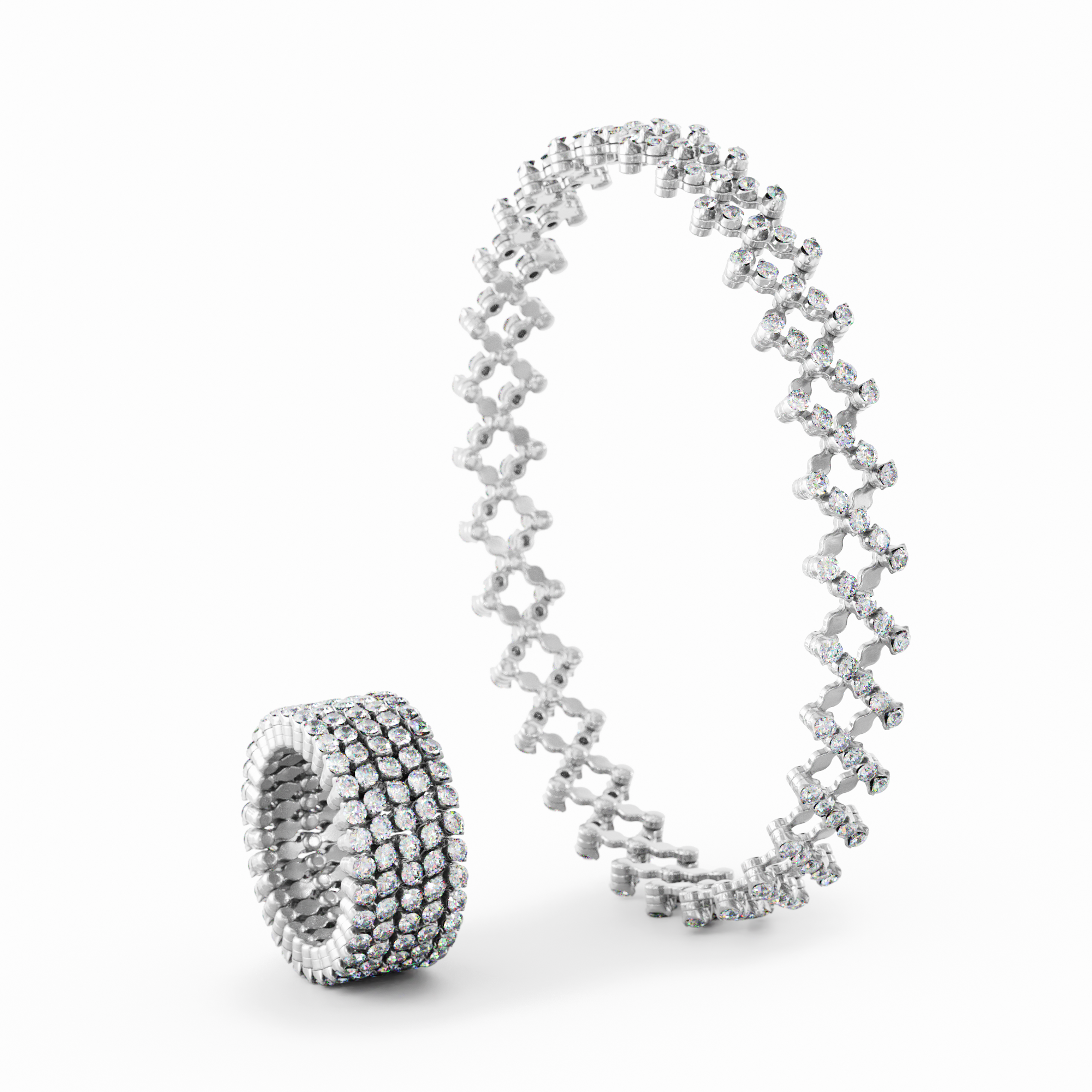 Diamond Ring Bracelet
