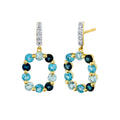 London, Swiss, and Sky Blue Topaz Earrings