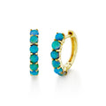 Ethiopian Opal Huggie Earrings