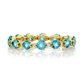 Swiss Blue Topaz Band