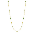 Tsavorite Chain With Strie Cushions