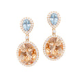 Aqua & Morganite Earrings