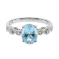 Oval Aqua Ring