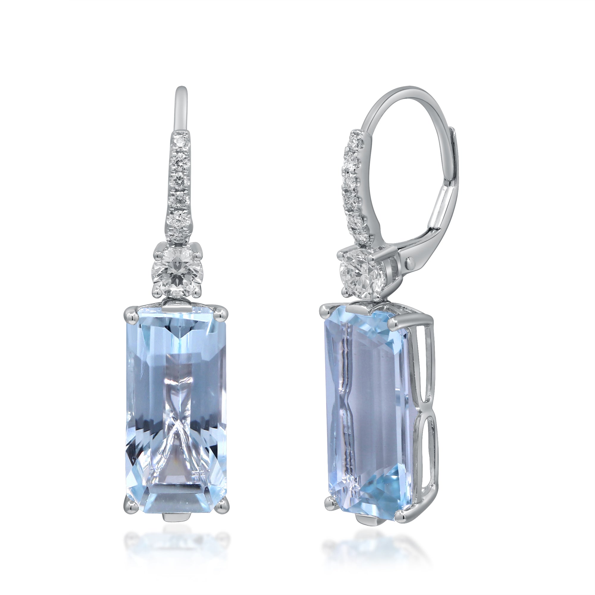 Emerald Aqua Earrings