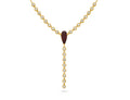 Pear Ruby Necklace