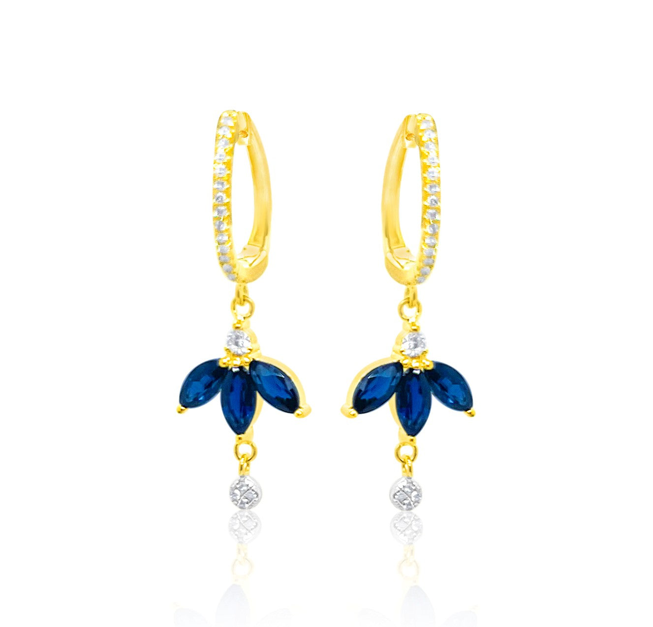 Marquise Sapphire Earrings